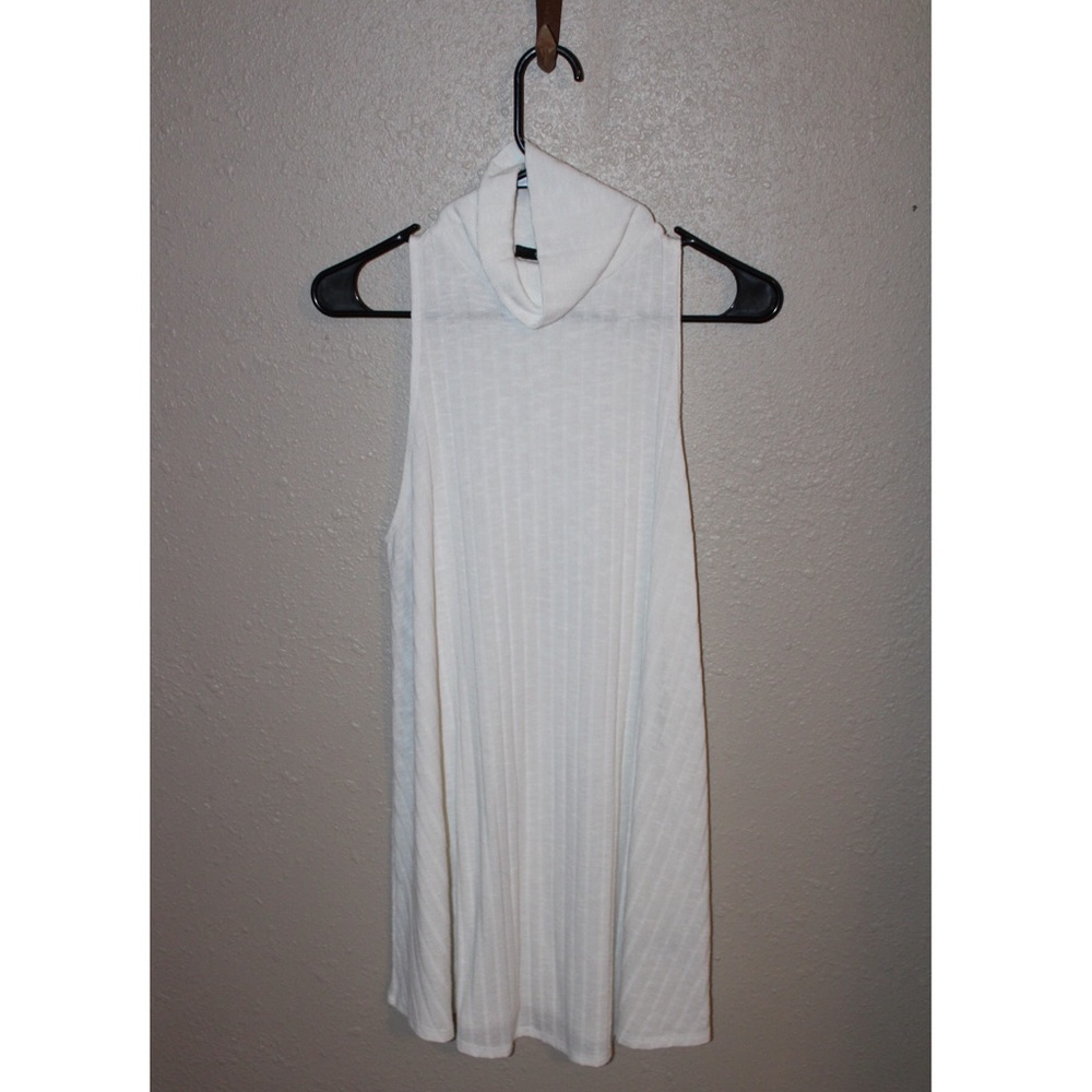 White Turtleneck Dress